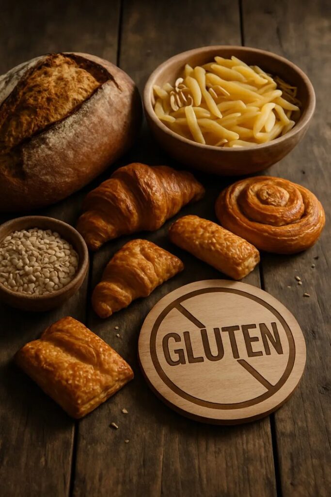 gluten foods that can aggravate children's skin inflammation